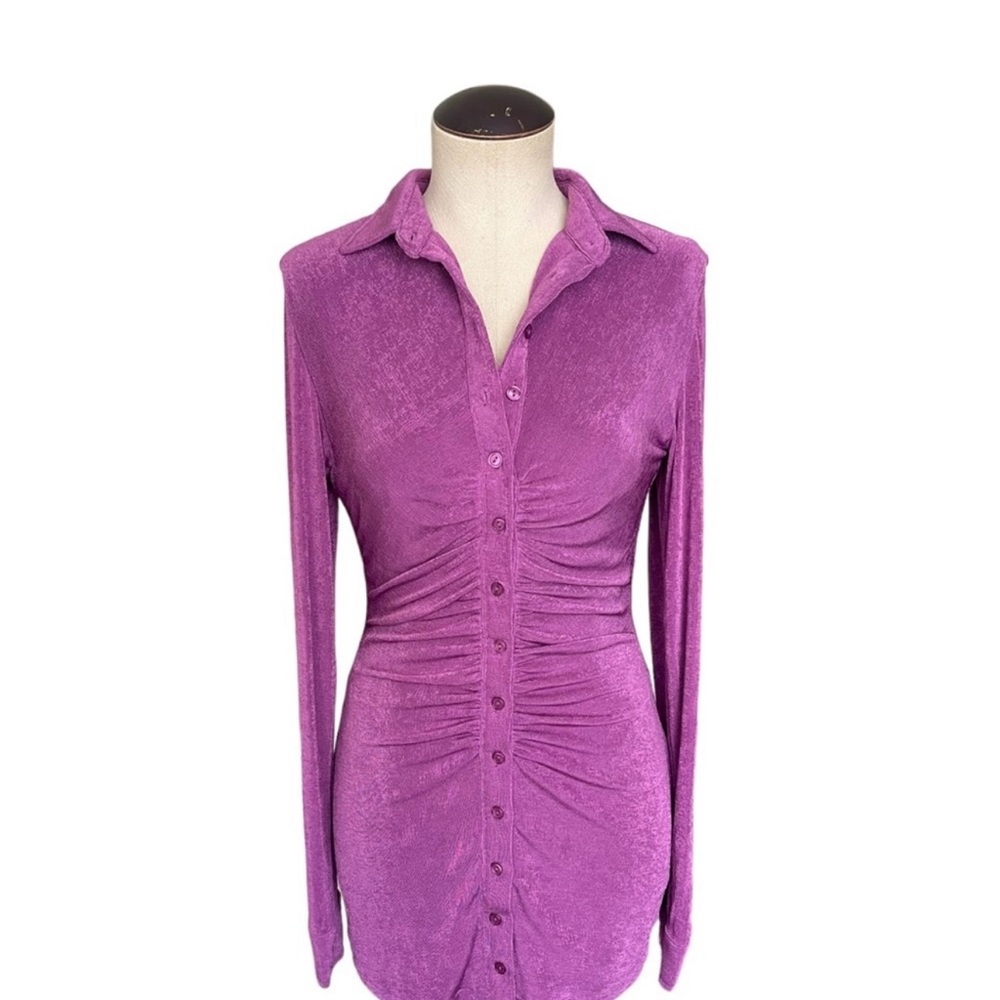 NWT With Jéan Andy Mini Dress in Violetta purple! Size Small!